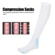 thumbnail image 4 of Calcetines de Compresión ANGGREK Hasta La Rodilla Para Venas Varicosas Con Orificio Para Inspeccionar El Dedo Del Pie Blanco M, 4 of 8