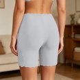thumbnail image 4 of OIOLOYJM Women's High Waisted Slip Shorts Anti Chafing Cooling Under Dress Shorts Lace Edge Casual Ultra Stretch Yoga Safety Shorts Light Gray, 4 of 5