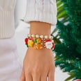 thumbnail image 4 of PISONIC Christmas Charm Bracelet for Women Christmas Party Costume Accessories Gift, 4 of 8