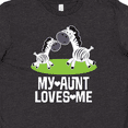 thumbnail image 4 of Inktastic My Aunt Loves Me Zebra Zoo Animal Youth T-Shirt, 4 of 5
