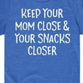 thumbnail image 3 of Instant Message - Mom Close Snacks Closer - Toddler And Youth Short Sleeve Graphic T-Shirt, 3 of 6