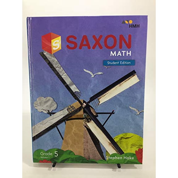 Pre-Owned Saxon Math Student Edition Book Grade 5 Volume 1 HMH, 9781328943712, 1328943712, Hardcover,
