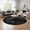 Black, variant on Eclatique Rug Modern Rug Radial Geometry White Wool Hide Rugs, 3 x 3, Non-Slip Backing