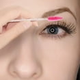 thumbnail image 6 of LNKOO 100 PCS Disposable Mascara Brushes Crystal Eyelash Brushes Mascara Wands Applicator Eyelash Extensions Makeup Tools Eyebrow Brush (Crystal Pink), 6 of 7