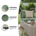thumbnail image 5 of Amopatio 9 Pieces Patio Conversation Set, Outdoor Sectional PE Rattan Wicker Furniture Seat,GREEN, 5 of 8