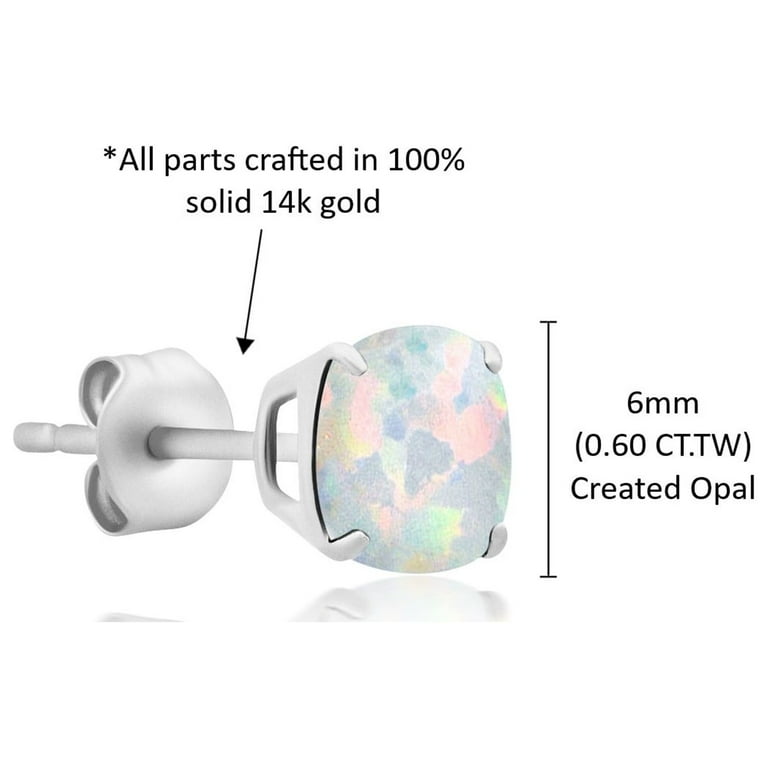 Created Opal earrings Created Opal earrings