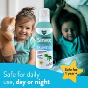 Vicks Sinex Childrens Saline Nasal Spray, Drug-Free Nasal Decongestant for Kids Sinus Relief, 5 oz