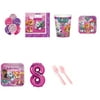 PAW PATROL PARTY SUPPLIES PARTY PACK FOR 32 WITH PINK #8 BALLOON