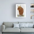 thumbnail image 3 of Fab Funky 'Highland Cow Pansy Book Print' Canvas Art, 3 of 3