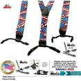 thumbnail image 3 of HoldUp Suspender Companys Double-ups Designer Series American Flag Pattern Dressy Suspenders, 3 of 9