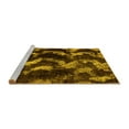 thumbnail image 2 of Ahgly Company Machine Washable Indoor Square Abstract Yellow Modern Area Rugs, 5' Square, 2 of 4