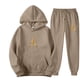 thumbnail image 3 of Conjunto de 2 piezas de otoño con estampado de letras, sudaderas con capucha de marca de tendencia para hombre y mujer, sudaderas con capucha y tops de forro polar, jersey de alta calidad, traje de hi, 3 of 5
