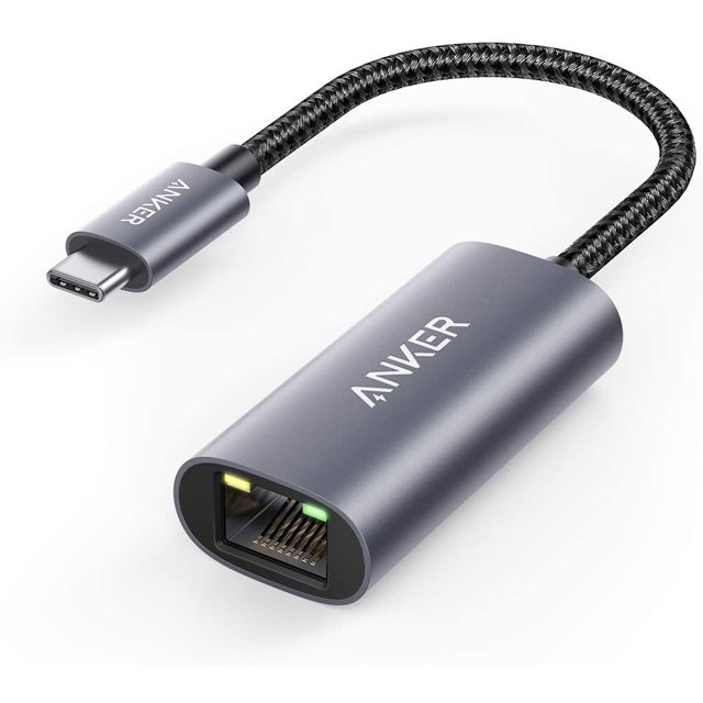 USB C to Ethernet Adapter, PowerExpand USB C to Gigabit Ethernet Adapter, Aluminum Portable USB C Adapter, for MacBook Pro, MacBook Air 2018 and Later, iPad Pro 2018 and Later, XPS, and More