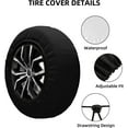 thumbnail image 3 of PISONIC Compass Spare Tire Cover Weatherproof Universal Wheel Protectors for RV Camper Travel Trailer SUV Truck 17 inch, 3 of 7