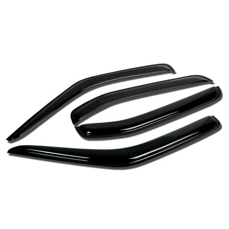 Nissan Quest Vent Visor - For 2000 to 2004 Nissan Xterra WD22 4pcs Window Vent Visor Deflector Rain Guard (Dark Smoke) 01 02 03