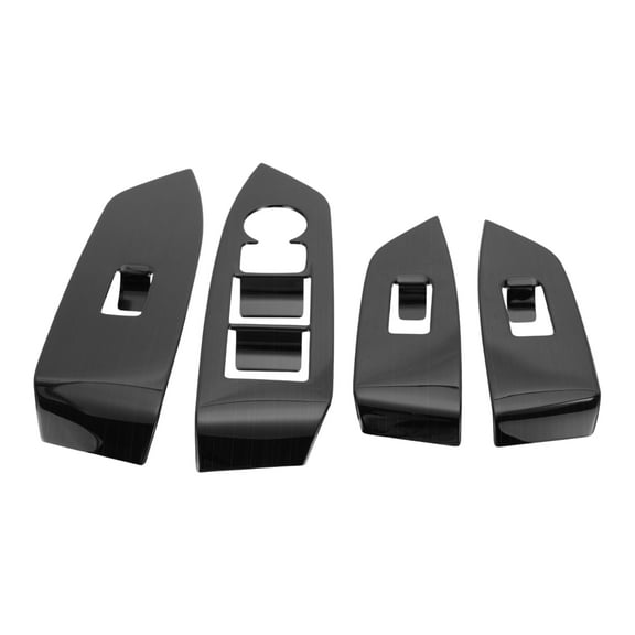 Unique Bargains Window Lift Switch Panel Trim Cover for Mazda CX-5 2017-2025 Front Rear Car Door Window Control Button Interior Accessories Black Titanium