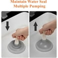 Sink Plunger, Easy to use Mini Plunger with Short Handle, Power Small
