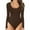 Coffee, variant on IDALL Shapewear Bodysuit One Piece Swimsuit Women Thong Shapewear Tummy Control Long Sleeve Bodysuit Body Suits Pijamas De Mujer Womens Loungewear Set Beige L