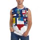 thumbnail image 1 of Balery The Map Of United States Camisetas sin mangas para hombre, absorbe la humedad y protege contra el mal olor.-Large, 1 of 7