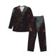 thumbnail image 1 of Balery Cool Skull Western Cowboy Pijama para Hombre de Dos Piezas con Manga Larga, Conjunto de Dormir y Descanso Suave con Bolsillos-Small, 1 of 7