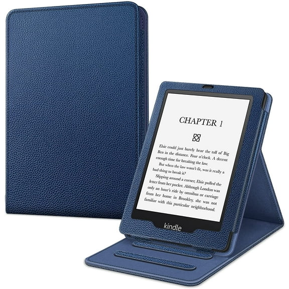 Fintie 6.8" Slim Fit Vertical Tablet Case with Auto Sleep/Wake, Navy