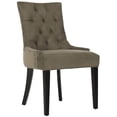 thumbnail image 3 of SAFAVIEH Abby 19''H Tufted Side Chair, Grey/Silver Nail Head, Set of 2, 3 of 9