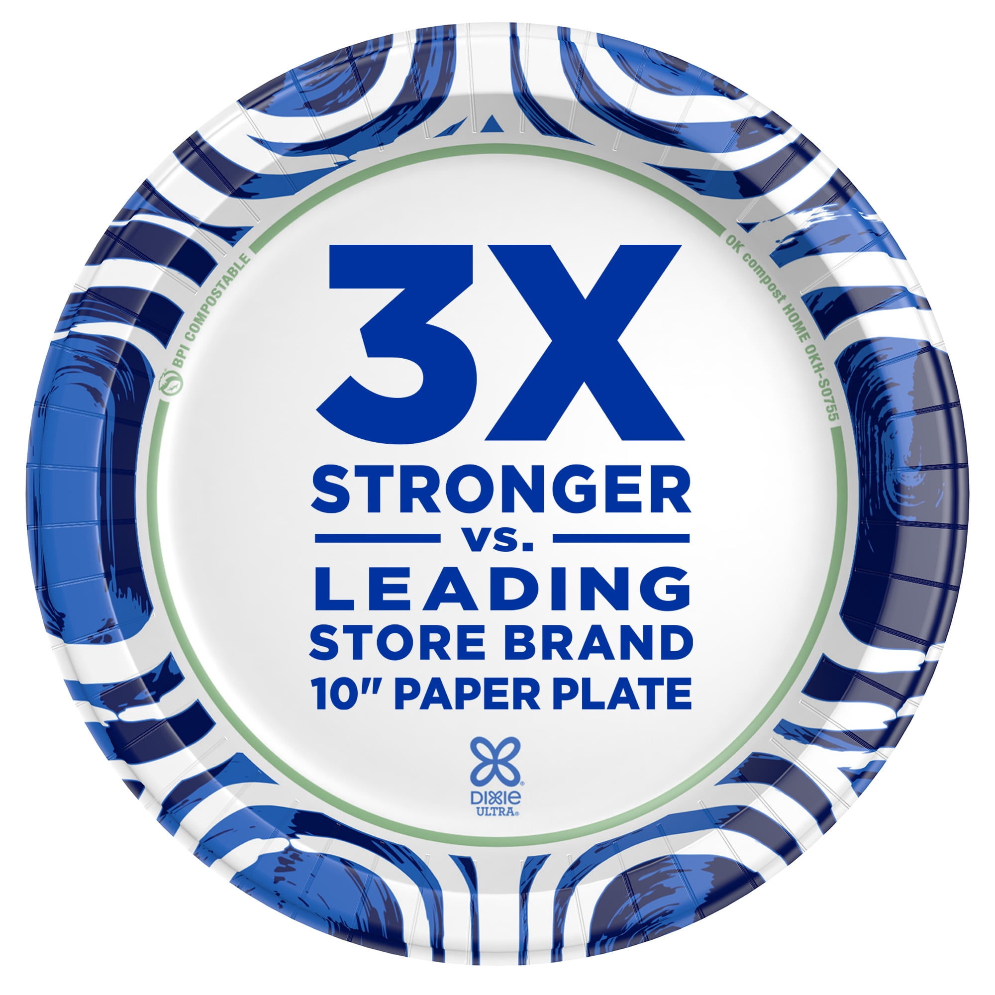 (2 pack) Dixie Ultra Disposable Paper Plates, 8.5", Multi-Color, 25 Count