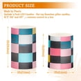 thumbnail image 6 of Yayeee Flameless Candles with Remote Flickering Battery Operated Multi Color Changing, Pink Checkered Pattern, 6 of 7