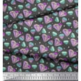 thumbnail image 3 of Soimoi Gray polyester Crepe Fabric Star & Diamond Geometric Print Fabric by the Yard 42 Inch Wide, 3 of 3