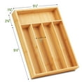thumbnail image 5 of LotFancy Bamboo Kitchen Drawer Organizer for Large Cutlery, Utensil Holder and Silverware Tray, 5 of 8