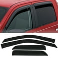 thumbnail image 2 of Ikon Motorsports Window Visors Compatible with 2009-2018 Dodge Ram 1500 Quad Cab 2019-2023 Ram 1500 Classic Quad Cab Acrylic Side Window Vent Deflector Outside Mount Rain Guard 4PCS Set, 2 of 8