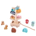 thumbnail image 1 of Juego De Apilador De Equilibrio, Bloques De Construcción, Juguete De Aprendizaje Temprano Con Bolsa De Almacenamiento, 1 of 9