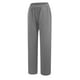 thumbnail image 5 of Pantalones informales de mujer de mezcla de lino liso con bolsillos: ligeros, corte holgado, para la playa/el día a día, tallas S-XXXL, cintura 72-92 cm., 5 of 5