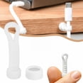 thumbnail image 4 of 2PC Rotatable Holder Clips For Nightstand Desk Organizer Adhesive Wire Management Home Phone Charging USB Cable, 4 of 8