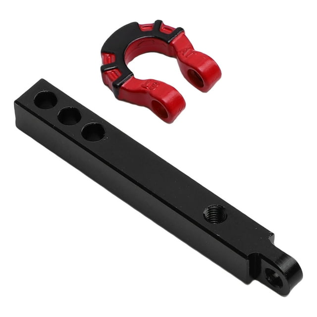 RC Trailer Hitch Tow Hook, High Strength Alloy Receiver for 1/8 1/10 Scale RC Crawlers