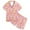 Pink, variant on Wdgfv Girls Pajama Set Short Sleeve Fruit Print Loose Fit Comfortable Sleepwear For Kids Toddler 2-13 Years Old Casual Homewear Daily Outfits Light Pink 2-3 Years