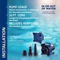 thumbnail image 4 of Bomba de agua Alpine Corporation 6550 GPH sumergible 456W, 4 of 8