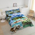 thumbnail image 3 of Hawaii Beach Decor Queen Comforter Set Patchwork Starfish Bedding Set for Women Adults,Blue Ocean Quilt Conch Shell Duvet Insert,Tropical Sand Coconut Palm Beach Room Decor, 3 of 5
