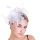 thumbnail image 1 of Tocado de boda Qarigey adorno para el pelo de fiesta clip de malla blanco, 1 of 6