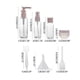 thumbnail image 4 of Bottle Set Transparent Plastic Cosmetic Jar, Travel Split Storage Container, Foldable Portable Makeup Organizer, For Bedroom Vanity, 2-Tier Clear Plastic Bottles with Lid, 4 of 9