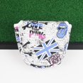 thumbnail image 2 of S SERENABLE Mallet Putter Cover With Closure Headcover Club PULeather Blue, 2 of 6