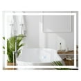 thumbnail image 1 of Gymax 36'' x 28'' LED Bathroom Mirror Wall Mounted Round Mirror w/ 3-Color Dimmable Lights, 1 of 10