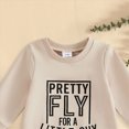 thumbnail image 4 of Newborn Baby Boy Fall Outfit Romper Jumpsuit Warm Infant Clothes Letter Embroidery Bodysuit Cotton Winter Clothes 0-18 Months Kaprioy Baby Boy Clothes, 4 of 5