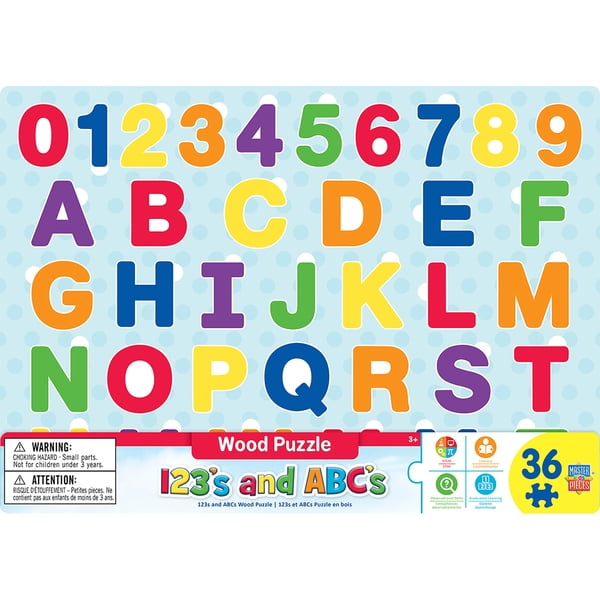 Educational - ABC123 36pc Wood Puzzle - Walmart.ca