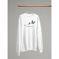thumbnail image 3 of Free To Fly Butterfly Sweatshirt Women -Image by Shutterstock, Female 4X-Large, 3 of 4