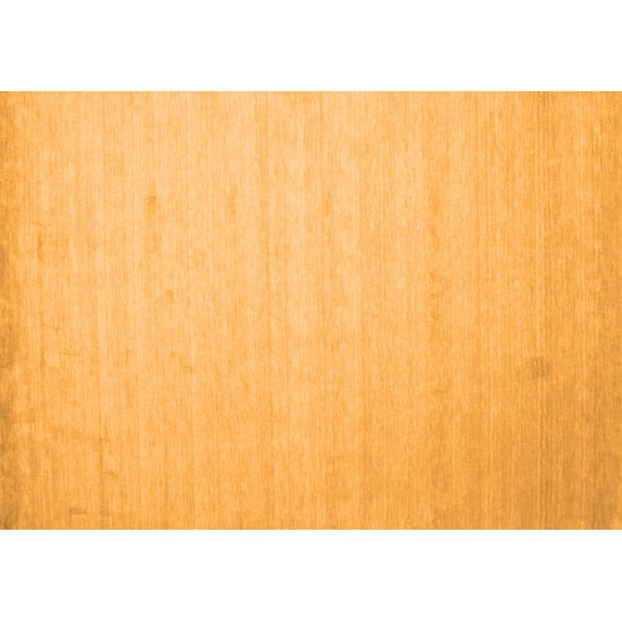Ahgly Company Indoor Rectangle Solid Orange Modern Area Rugs, 6' x 9'