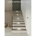 thumbnail image 6 of 3 Pack 5CCT 120V LED Step Lights, Dimmable Stair Lights Indoor Outdoor IP65 Waterproof, Aluminum Anti-Glare, CRI90, White, 6 of 8