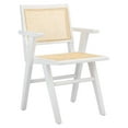thumbnail image 5 of SAFAVIEH Couture Hattie Coastal Cane Solid Dining Armchair, White/Natural (Set of 2), 5 of 12