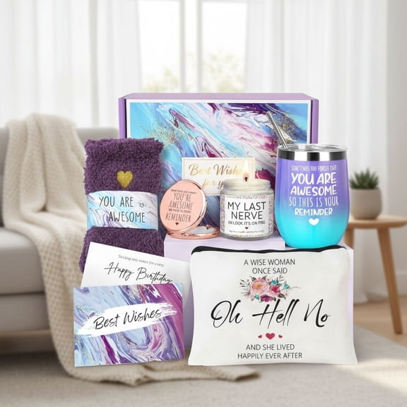 Birthday Gifts for Women, Best Friend Birthday Gifts, Gifts for Women, Happy Birthday Gifts Basket for Women, Friendship Gifts, Gifts for Friends Female Coworker Sister Mom Her Coffee Mug, Birthday