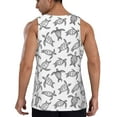 thumbnail image 3 of Fotbe Hand Drawn Turtle Pattern Men's Quick Dry Workout Tank Top Gym Muscle Tee Fitness Bodybuilding Sleeveless T Shirt Breathable Workout Shirt-4X-Large, 3 of 9